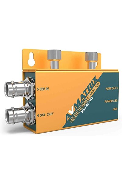 Avmatrix محول البث الصغير SC1112 بحجم الجيب من 3G-SDI إلى HDMI