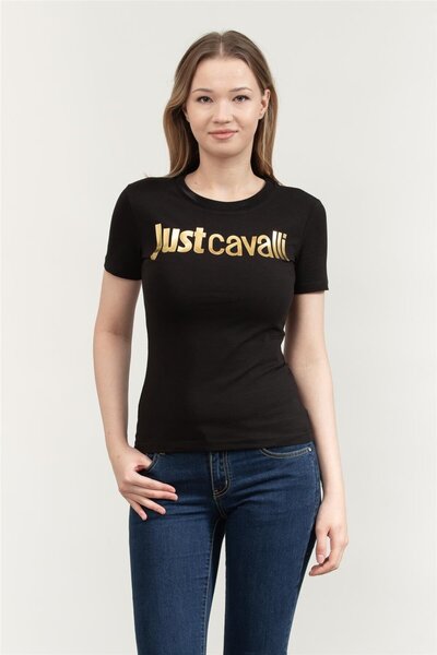 Just Cavalli Kadın Bisiklet Yaka T-Shirt