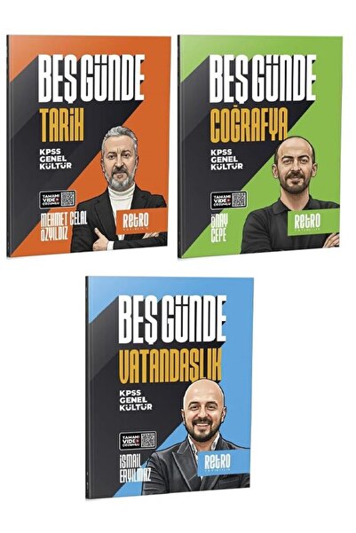 Anla Kazan Yayınları Retro 2026 KPSS Tarih + Coğrafya + Vatandaşlık Beş Günde...