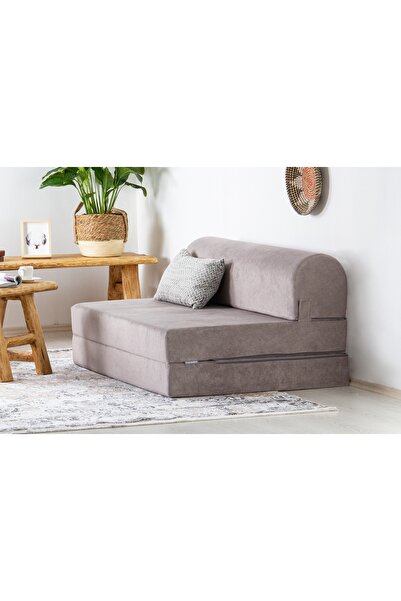 Vivense MAGİC KATLANIR YATAKLI ÇİFT KİŞİLİK KOLTUK, AÇIK GRİ