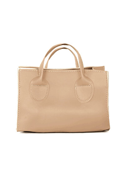 Tonny Black Women's Cream Mini Size Faux Leather Hand and Shoulder Bag with S...