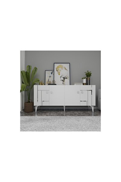 Vivense MADDERA KONSOL, BEYAZ GÜMÜŞ