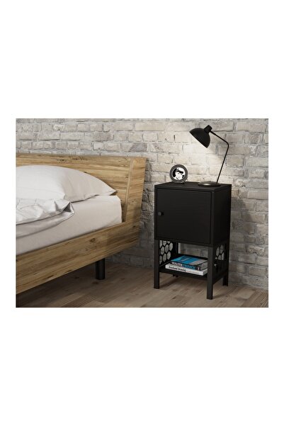 Vivense MARİA PREMIUM KOMODİN, METAL AYAKLI, SİYAH