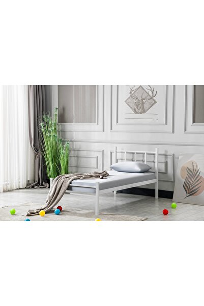 Vivense EVGER METAL KARYOLA, K90, BEYAZ, 90X190