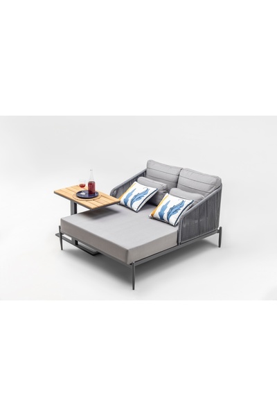 Vivense MONO RATTAN DAYBED, GRİ