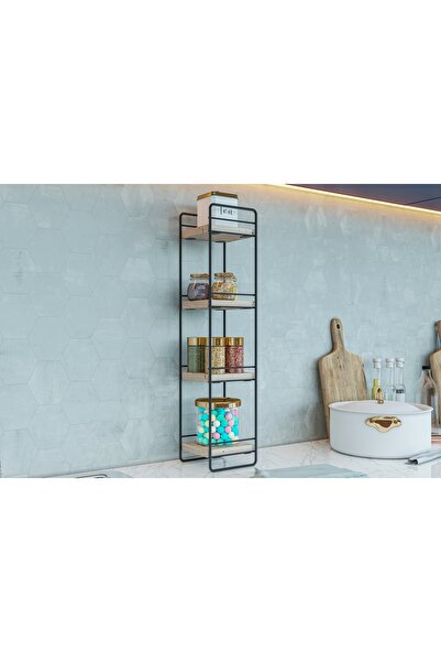 Vivense BİNO METAL MUTFAK RAFI ORGANİZER, 4 KATLI, SİYAH