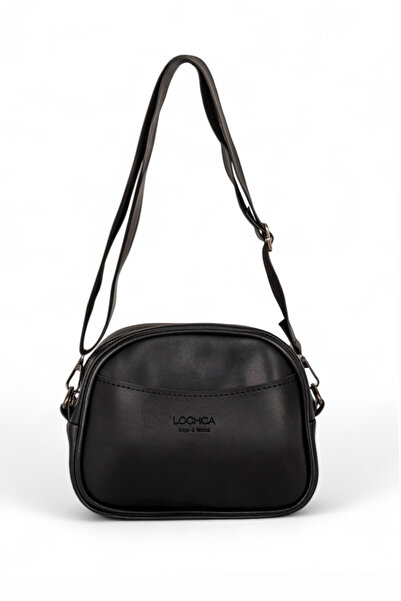 Tonny Black حقيبة كروس نسائية بحزام من الجلد الصناعي باللون الأسود