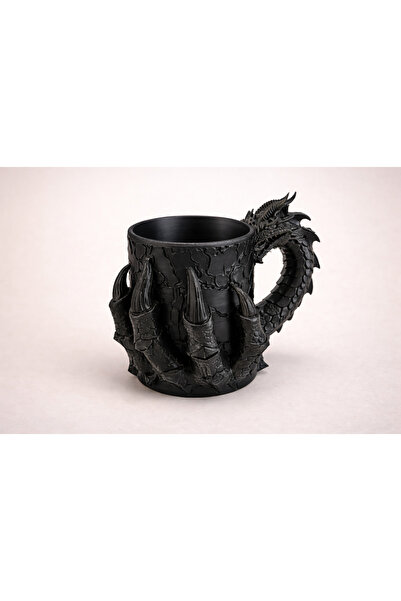 EB Handmade Workshop Ejderha Figürlü Fantastik Tasarım Dekoratif Kupa & Kalem...
