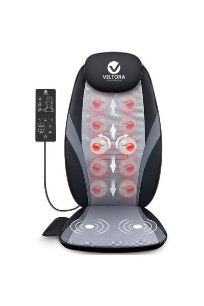 Veltora Premium Professional 3D Shoulder Massager NeoHeat Relax, 30W, Case, Black