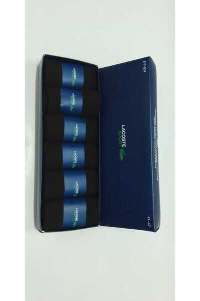 Lacoste Men's Socks Set-6 pairs-black