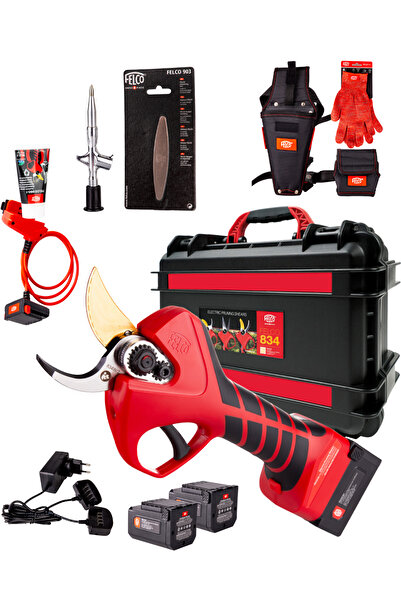 Felco 834W BUDAMA MAKASI ÇİFT AKÜLÜ 34mm