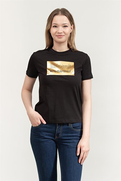 Just Cavalli Kadın Bisiklet Yaka T-Shirt