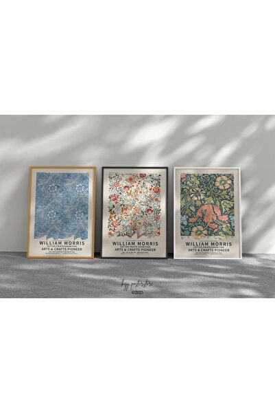 Vivense WILLIAM MORRIS ÜÇLÜ ÇERÇEVELİ TABLO