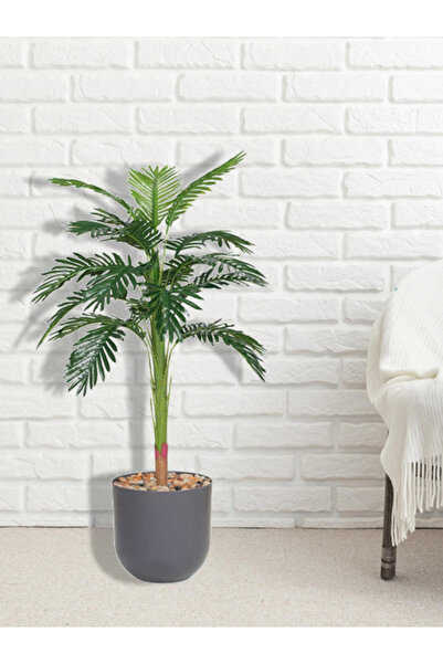 DRAMA HOME 130cm tall artificial palm tree with an elegant pot — a luxurious, realistic design for interior decoration