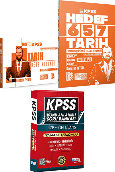 Benim Hocam Yayınları 2026 KPSS Tarih Ders Notları Hedef 657 Tarih 18 deneme ...