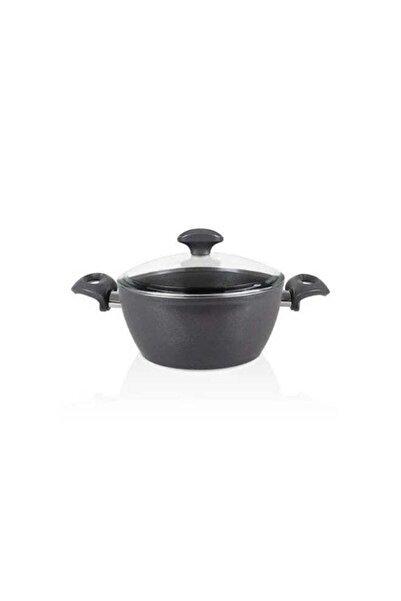 FALEZ Serafit Ceramic Casserole 24cm Nonstick Ceramic Cooking Pot with Glass Lid