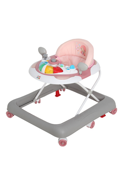 Kiko BABY WALKER WITH TOYS-Pink