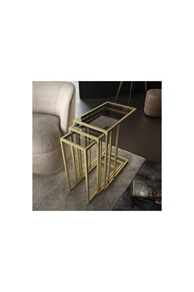 Vivense MARSAH HOME ROZY ZİGON SEHPA, GOLD