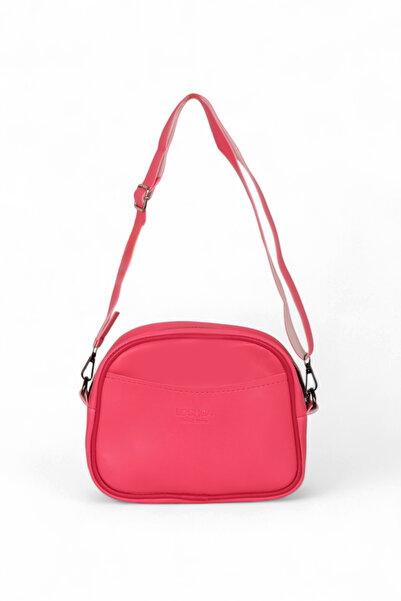 Tonny Black Women's Fuchsia Faux Leather Strap Crossbody Bag