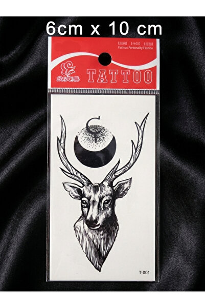 Tattoo Geçici Dövme 1-2 Hafta Kalıcı Minimal Geyik T-001