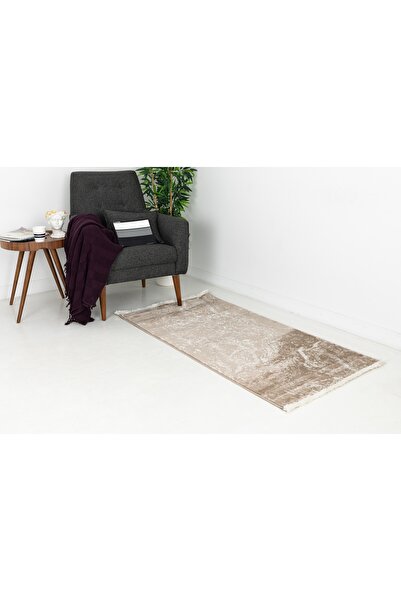 Vivense LİFE MAKİNE HALISI 6021, SAÇAKLI, KAHVE, 80X150