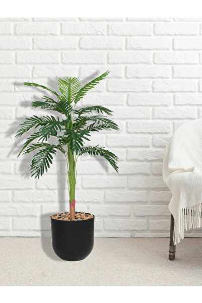 DRAMA HOME 130cm tall artificial palm tree with an elegant pot — a luxurious, realistic design for interior decoration