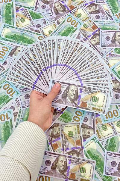 ZEYMERADE 100 Dolar Düğün Oyun Eğlence Parası Geçersiz Şaka Parası 1 Deste