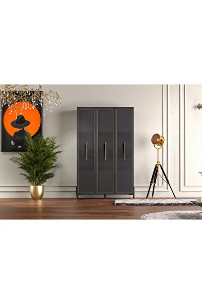 Vivense PLATİN COUNTRY GARDIROP, 3 KAPAKLI