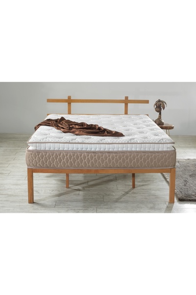 Vivense Ultra Ortopedik Aqua Pedli Paket Yaylı Peluş Tavşan Tüyü Kumaş Yatak,...