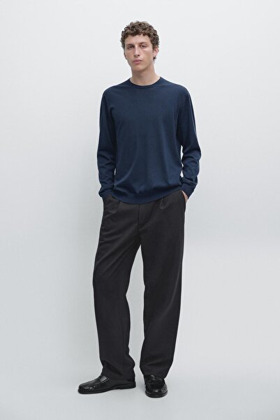 Massimo Dutti Merinos yün triko kazak