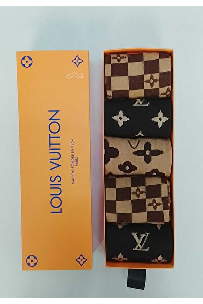 Louis Vuitton Socks Set-5 pairs-multicolor