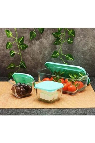 Pasabache Pasabahce Snowbox Set 1200cc + 2×275cc – 3-Piece Airtight Food Set GR