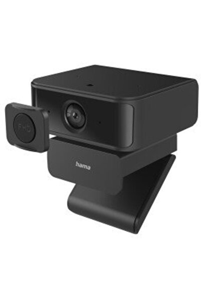 Hama Cameră web C-650 cu urmărire facială prin inteligență artificială, microfon și capace pentru obiective cu funcție de confidențialitate