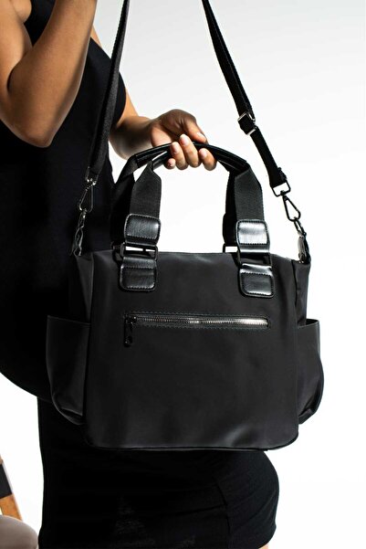 Sanmorris حقيبة يد وكتف نسائية متعددة الأقسام مقاومة للماء وقابلة للتعديل بحز...