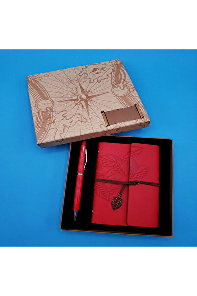 shopwave Red Pen and Notebook