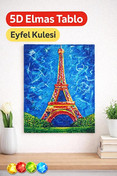 ÇOKLUSEPET Boncuklu Taşlı Pano Mozaik Elmas Goblen Diamond Tablo 50x 40 Cm Pa...