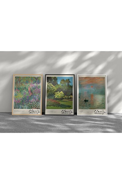 Vivense CLAUDE MONET I ÜÇLÜ ÇERÇEVELİ TABLO