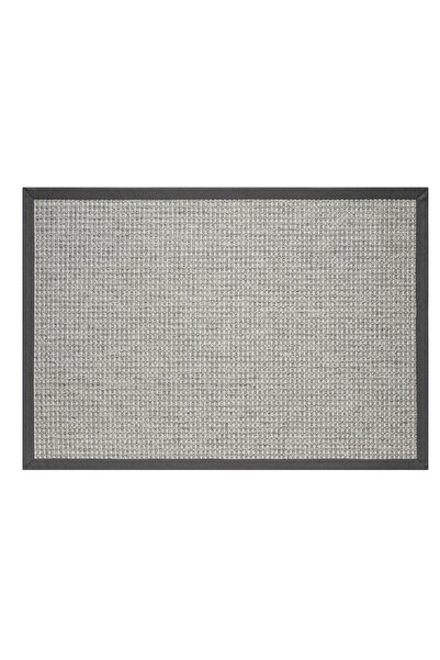 Vivense Bordürlü Hasır Dokulu Sisal Makine Halısı, Gri, 120X170