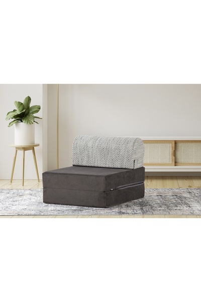Vivense MAGİC TEKLİ İKİ RENKLİ YATAKLI KOLTUK, ANTRASİT
