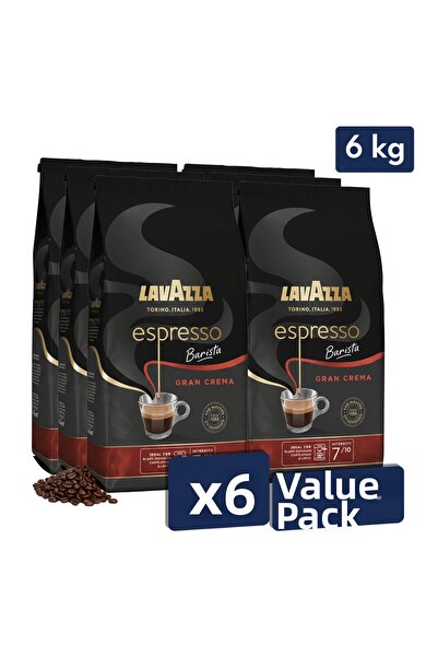 LavAzza قهوة اسبريسو باريستا جران كريما (1000 جرام) × 6