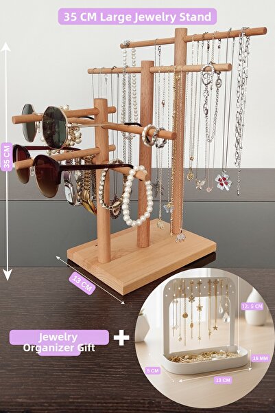 K&G foot rest Organizator de bijuterii Umeraș pentru bijuterii 35 Cm Suport pentru bijuterii Umeraș pentru colier Organizator de bijuterii