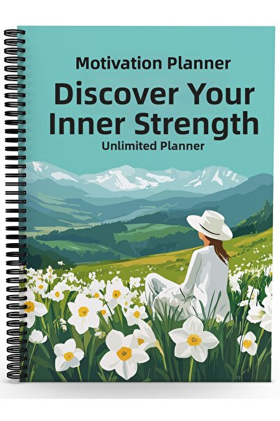 Testfen Yayınları Открийте вътрешната си сила - Моят мотивационен дневен ред - Недатиран дневен ред (с добавени стикери и емотикони)