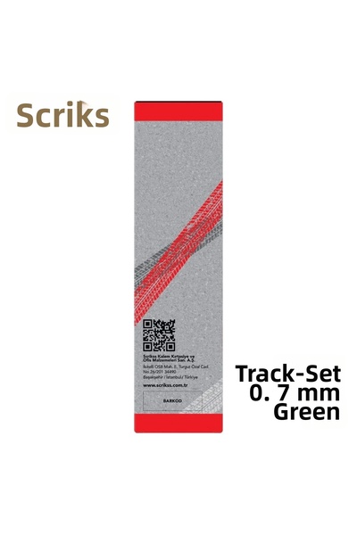 Scrikss قلم فيرساتيل تراك 0.7 ملم، مجموعة من 3 قطع، أخضر