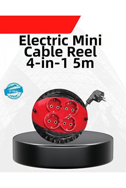 Epilons 4-Outlet Power Strip with 5-Meter Cable for Home and Office Azrlya-Kr...