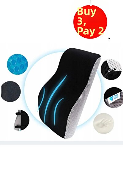 Viscomina وسادة قطنية لتقويم العظام - وسادة خلفية ودعم قطني للمركبة