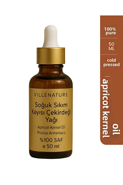 VILLENATURE زيت نواة المشمش المعصور على البارد “زيت نواة المشمش” برونز أرميني...