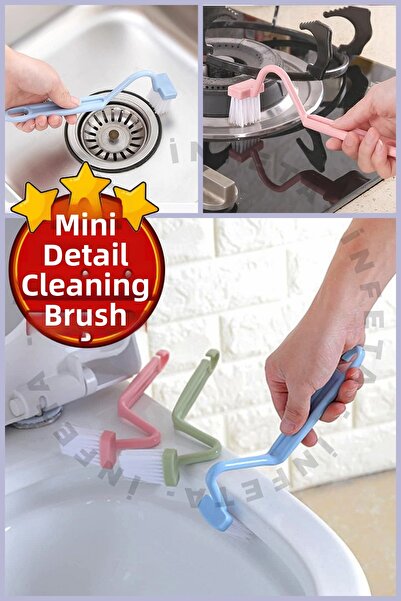 İnfeta Perie pentru curățarea detaliilor mini, perie pentru toaletă, baie, bu...