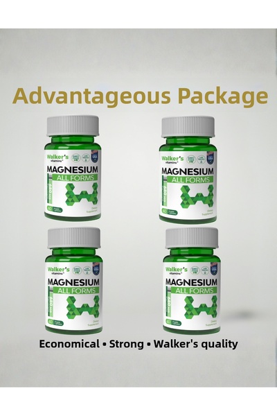 Walkers Magnesium All Forms (Citrate, Malate, Bisglycogenate, Taurate, Lactat...