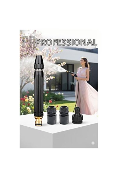 Fırsatkolik Tazyik Garden Washing Watering Hose Nozzle Set with 3 Tap Adapter...