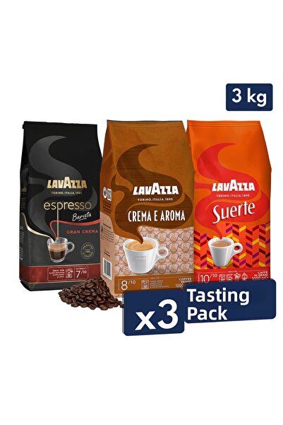 LavAzza سوارتي + كريما إي أرامو + قهوة إسبرسو باريستا جران كريما (1000 جرام) ...